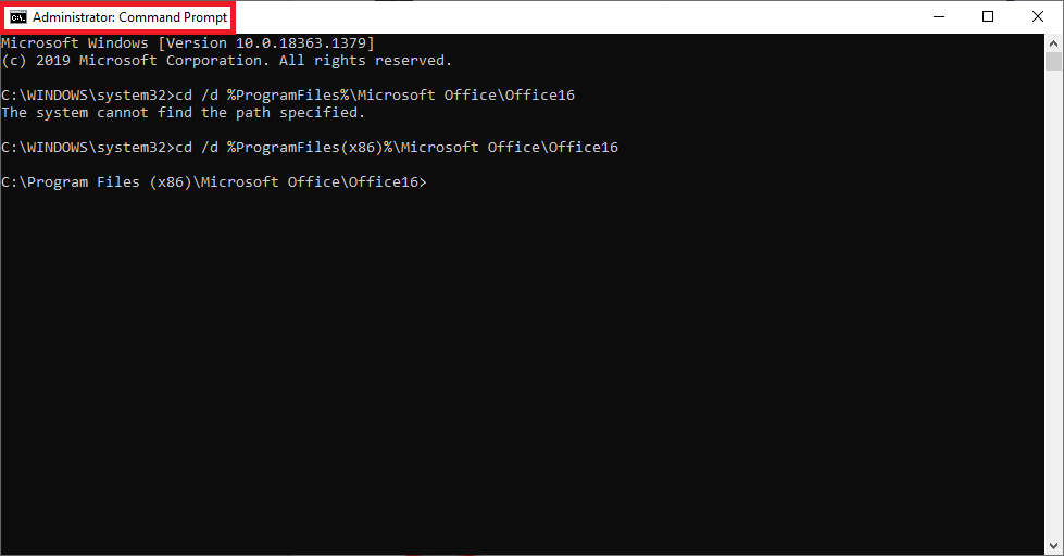 Direction to Office in PC